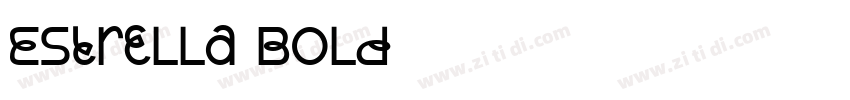 Estrella Bold字体转换